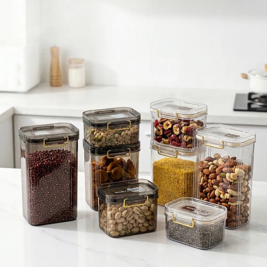 Food Storage With Dividers - Contenitori ermetici per alimenti con coperchio,