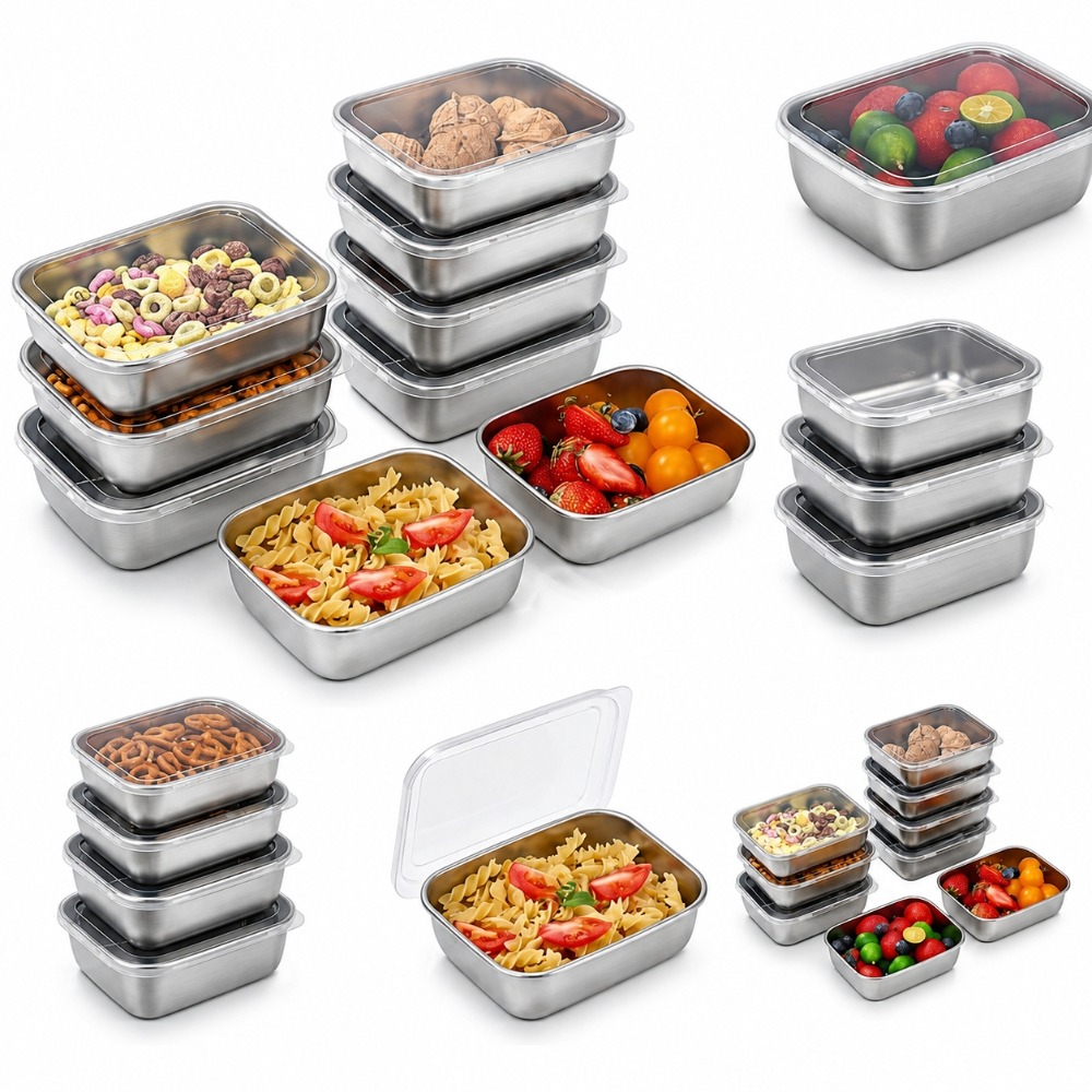 Food Storage Meals - Set di 6 Contenitori per Alimenti