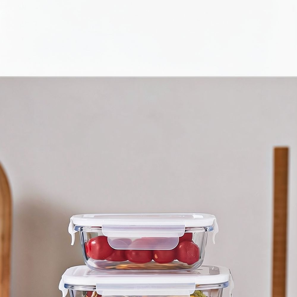 Food Storage With Dividers - Contenitore per il pranzo in vetro,