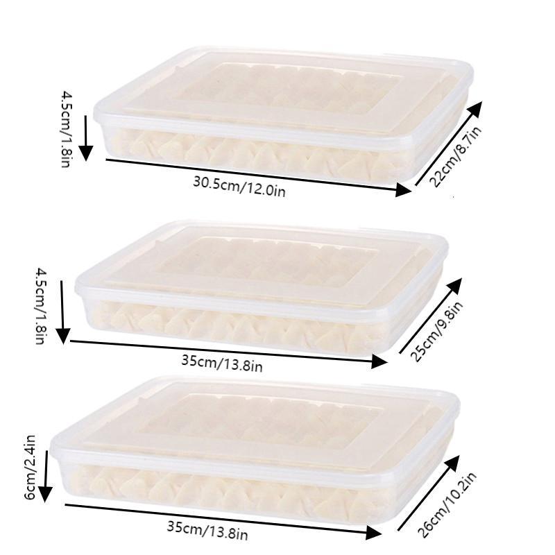 Food Storage With Dividers - Contenitore Trasparente per Alimenti, Organizer per