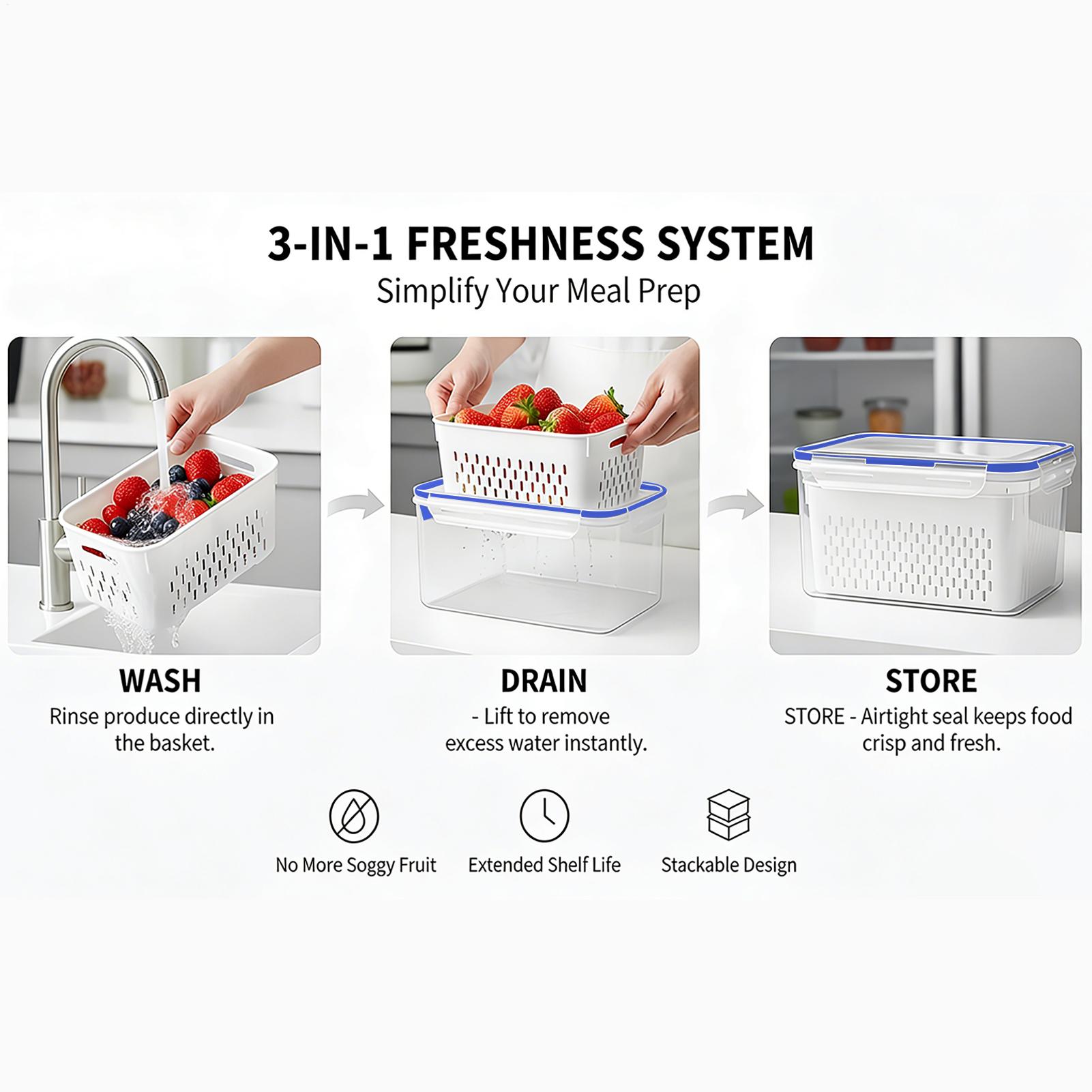 Contenitore per alimenti 4 in  - Food Storage Containers recensione e prezzo