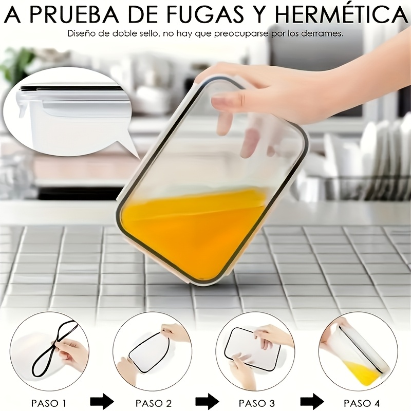 Set da 8 Pezzi: 4 Contenitori  - Food Storage With Dividers recensione e prezzo
