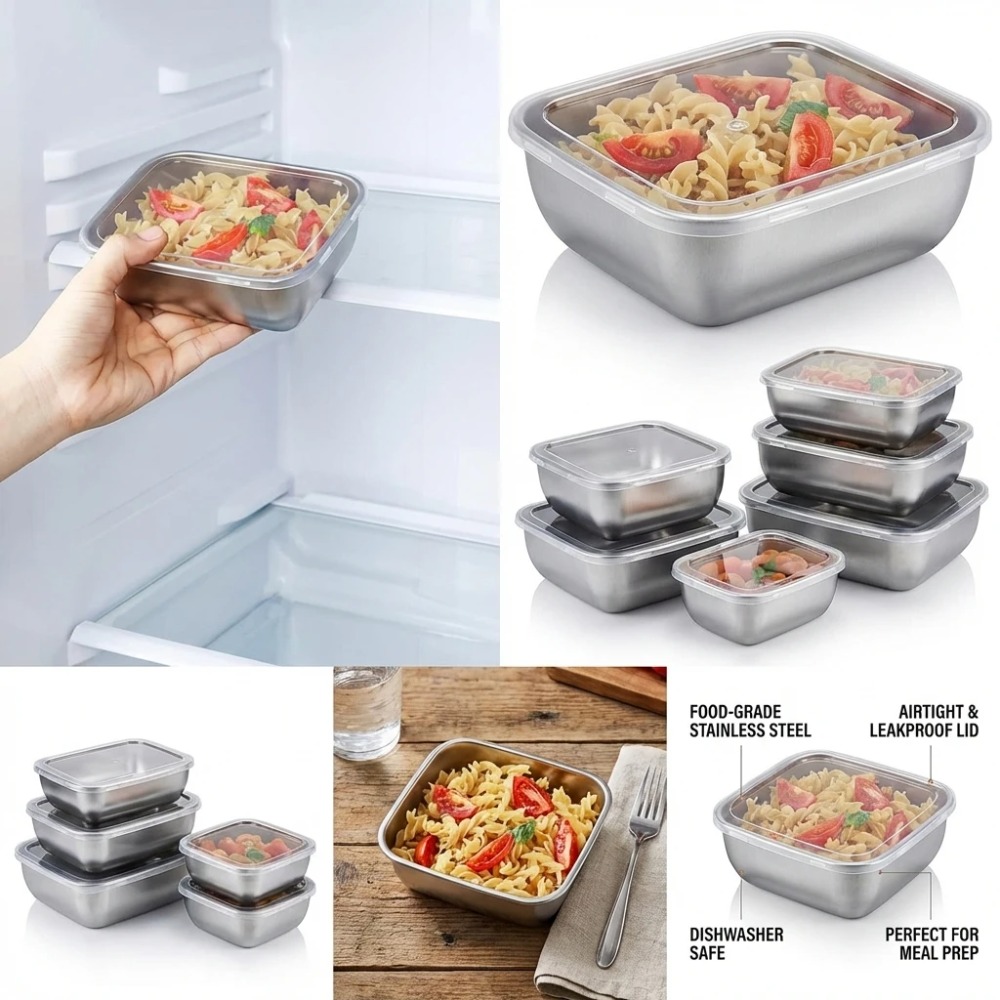 Set di 6 Contenitori per Alime - Food Storage Meals recensione e prezzo