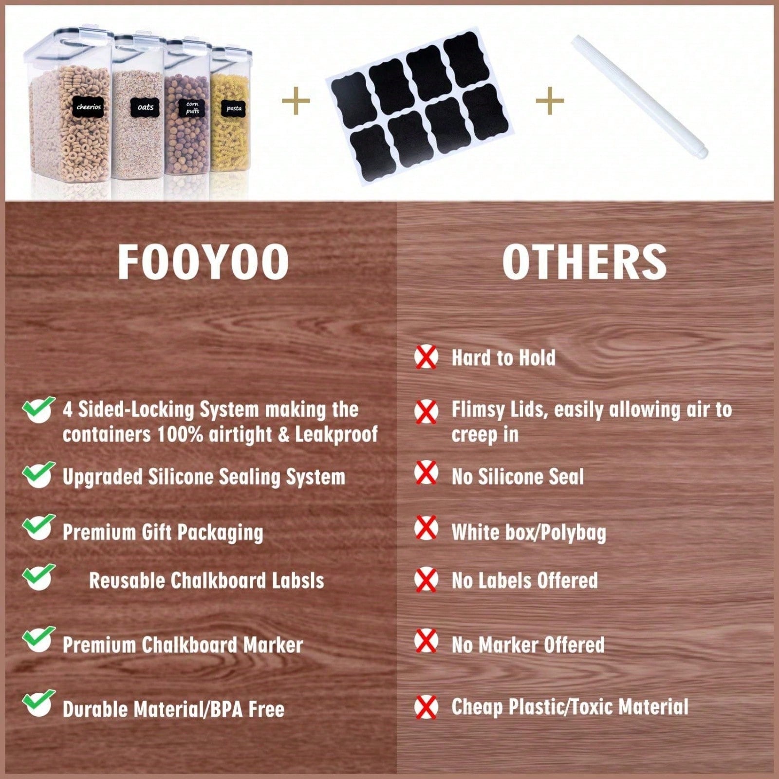 Confezione da 4 contenitori er - Food Storage Meals recensione e prezzo
