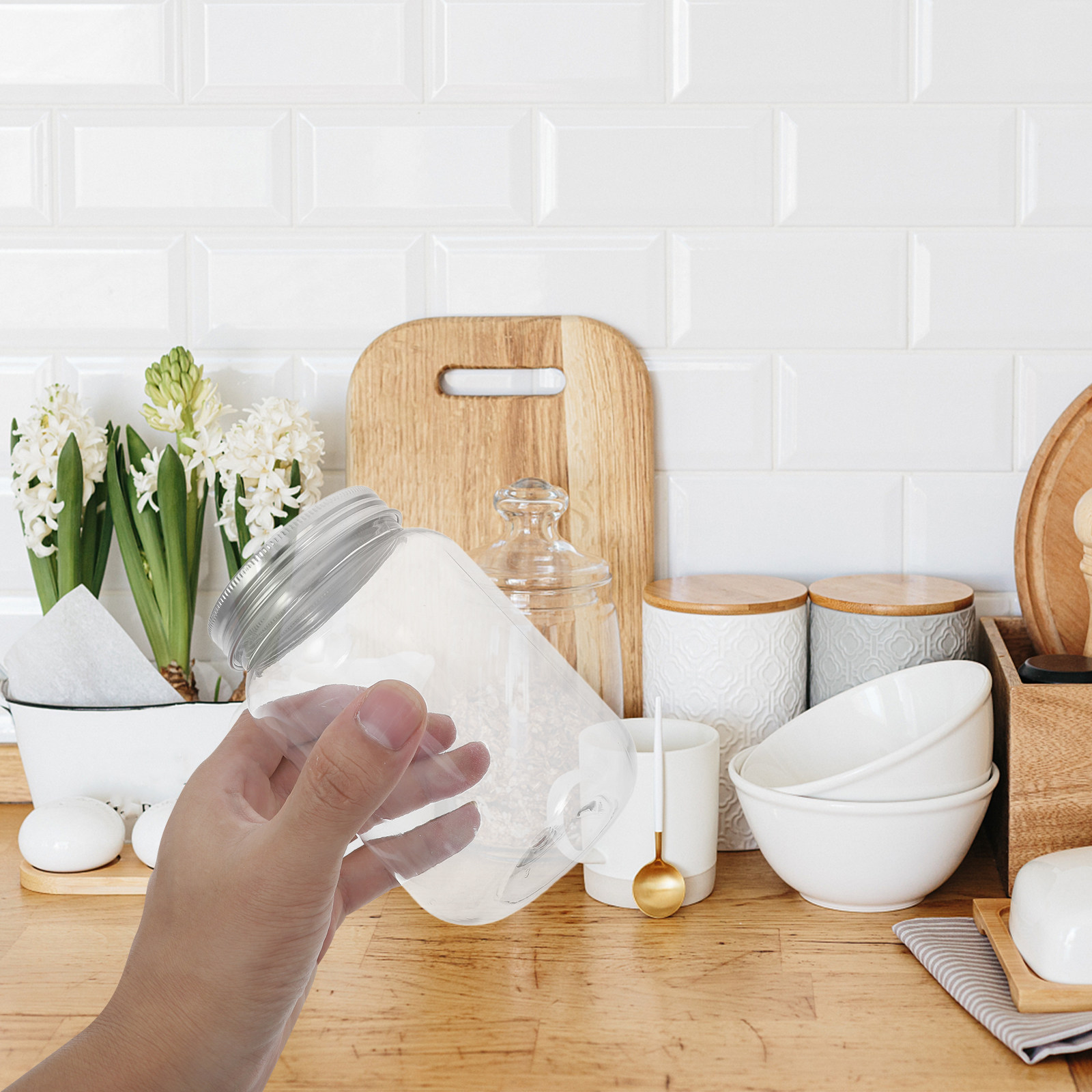 4 barattoli in plastica traspa - Food Storage Containers recensione e prezzo
