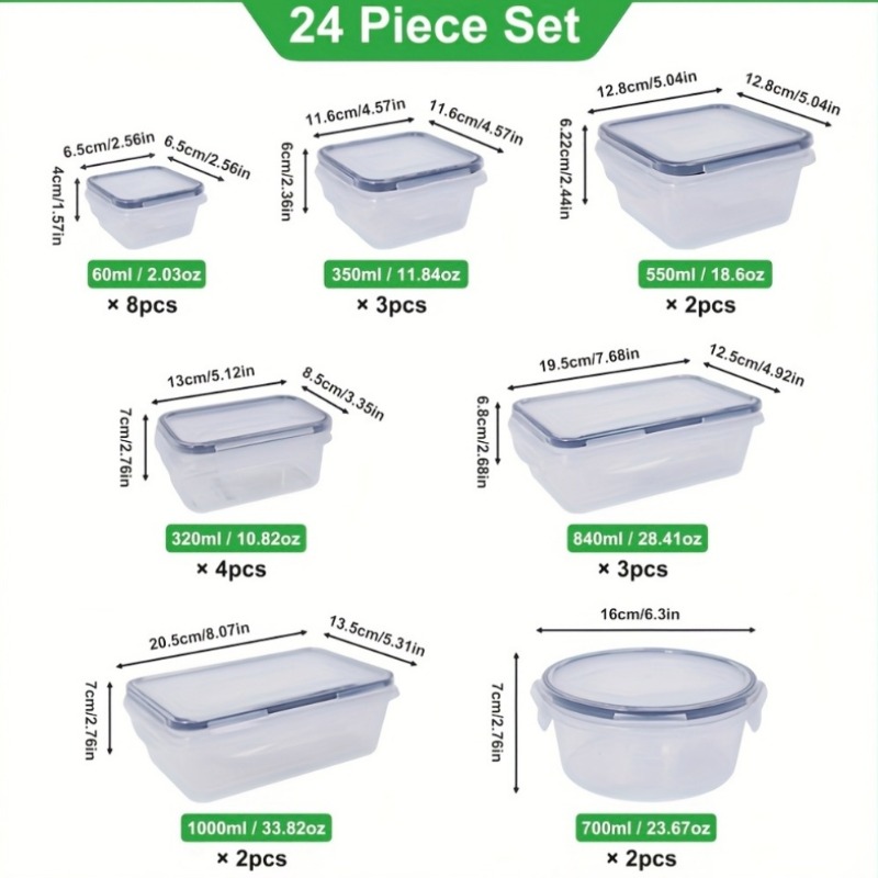 Set di 48 Contenitori per Alim - Food Storage Meals recensione e prezzo