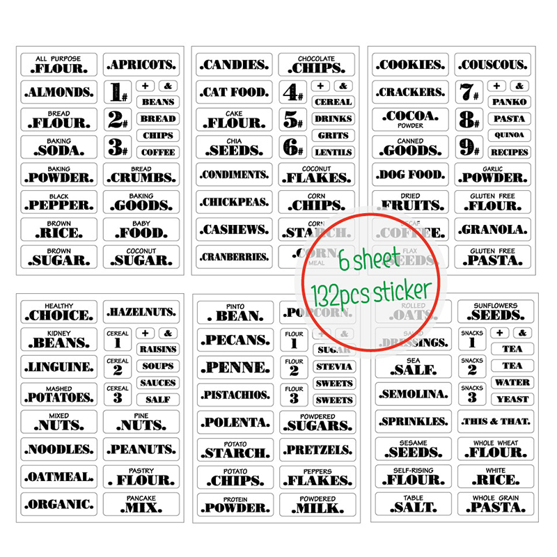 132pcs adesivi per alimenti da - Food Storage Labels recensione e prezzo