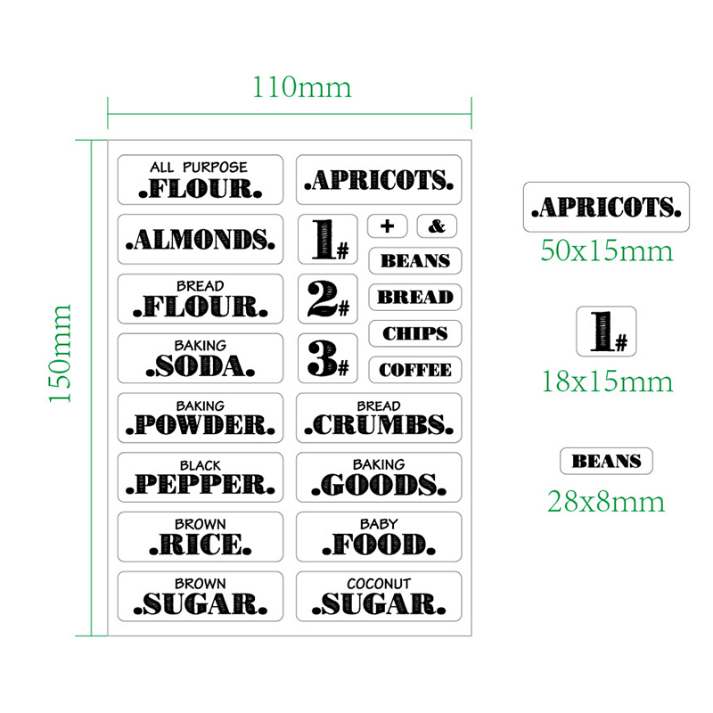 132pcs adesivi per alimenti da - Food Storage Labels recensione e prezzo